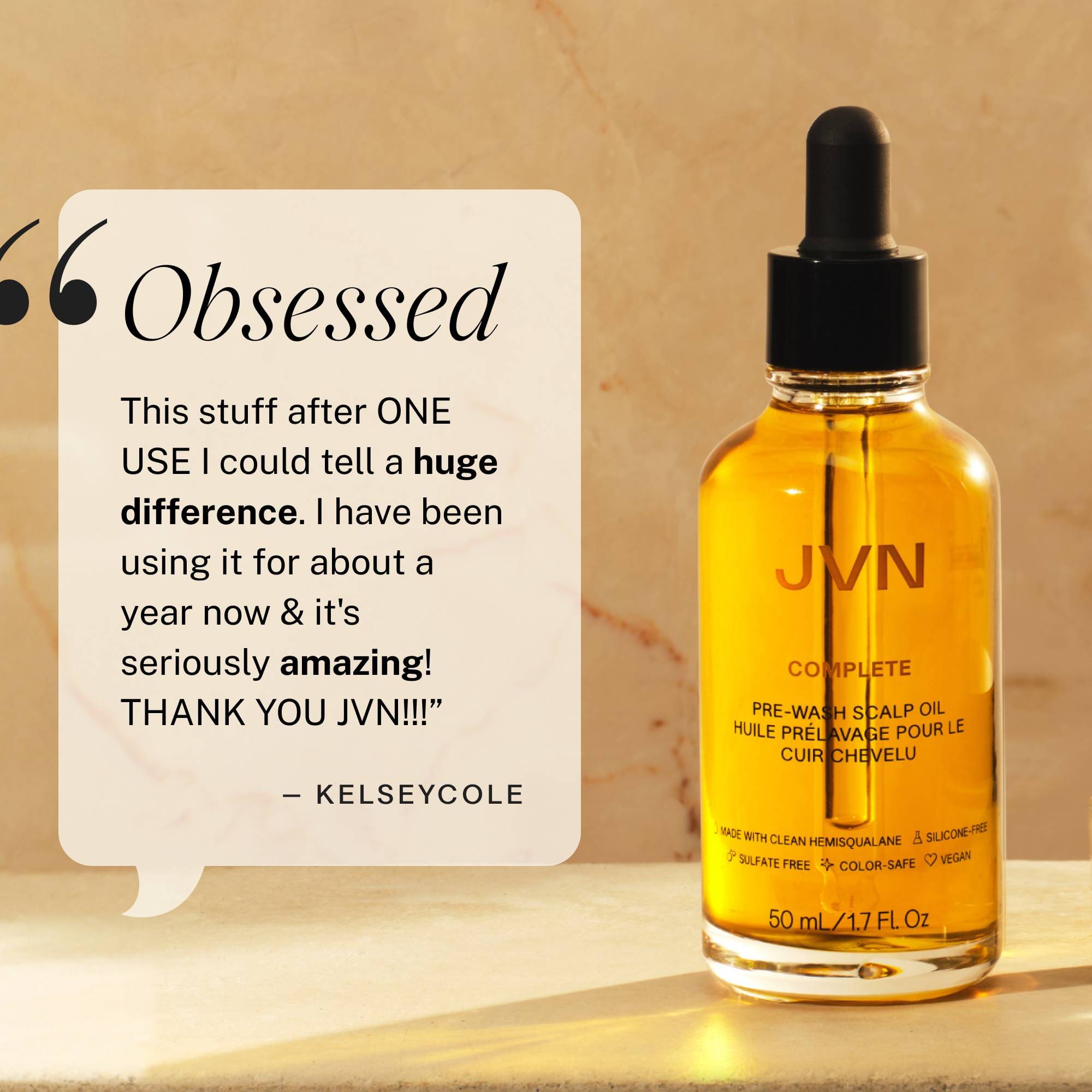 JVN Treatment Complete Pre-Wash Scalp Oil JVN Pre-Wash Scalp Oil | Rosemary-Infused Scalp Treatment sulfate-free silicone-free sustainable